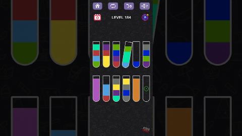 Water Sort Puzzle – Level 181–190 gelöst