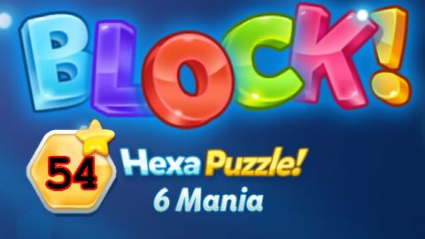 BLOCK! Hexa Puzzle! 6 Mania Level 54 (Basic) - Lösung Solution Walkthrough