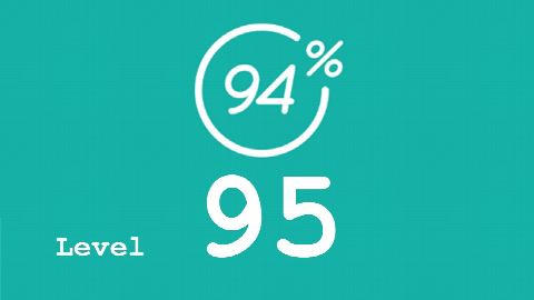 94 Prozent (94%) - Level 95 - Ski - Lösung