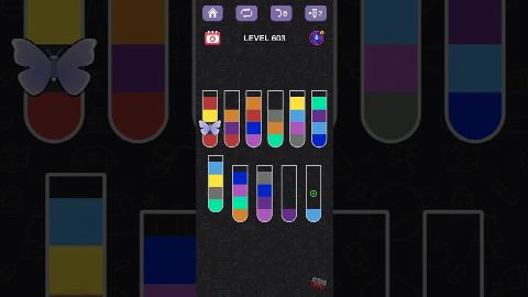 Water Sort Puzzle – Level 601–610 gelöst