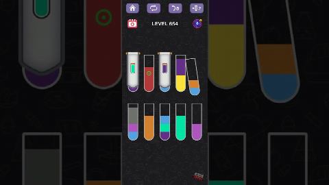 Water Sort Puzzle – Level 651–660 gelöst