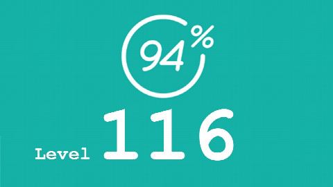 94 Prozent (94%) - Level 116 - Bild Wandern - Lösung