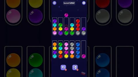 Ball Sort Puzzle – Level 1251–1260 gelöst