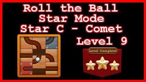 Roll the Ball Comet Level 9 (Star Mode - Star C) - Lösung Solution Walkthrough