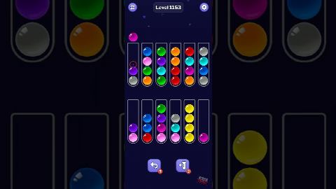 Ball Sort Puzzle – Level 1151–1160 gelöst