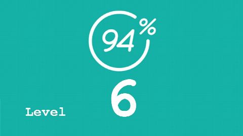 94 Prozent (94%) - Level 6 - Bild Handschlag - Lösung
