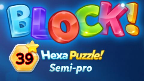 BLOCK! Hexa Puzzle! Semi-pro Level 39 (Rotate) - Lösung Solution Walkthrough