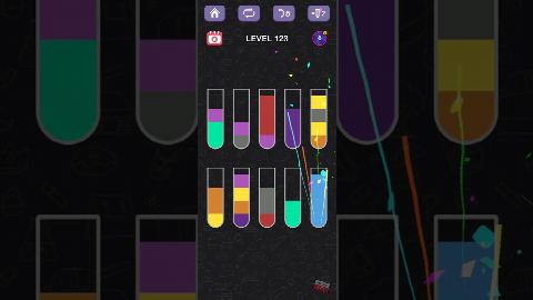 Water Sort Puzzle – Level 121–130 gelöst