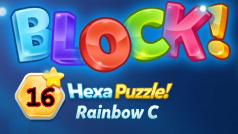 BLOCK! Hexa Puzzle! Rainbow C Level 16 (Premium) - Lösung Solution Walkthrough