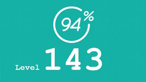 94 Prozent (94%) - Level 143 - Bild Fitness - Lösung