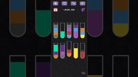 Water Sort Puzzle – Level 281–290 gelöst