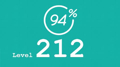 94 Prozent (94%) - Level 212 - Bild Yoga - Lösung