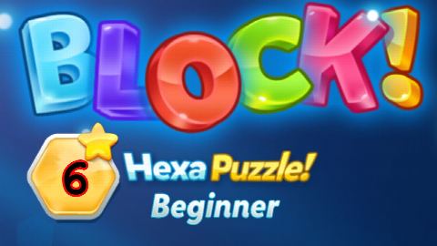 BLOCK! Hexa Puzzle! Beginner Level 6 (Rotate) - Lösung Solution Walkthrough