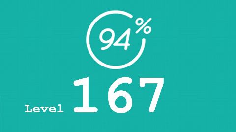94 Prozent (94%) - Level 167 - Knuspriges Nahrungsmitten - Lösung