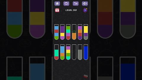 Water Sort Puzzle – Level 201–210 gelöst