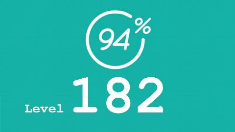 94 Prozent (94%) - Level 182 - Bild Handpuppen - Lösung