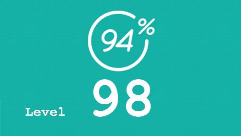 94 Prozent (94%) - Level 98 - Schule - Lösung
