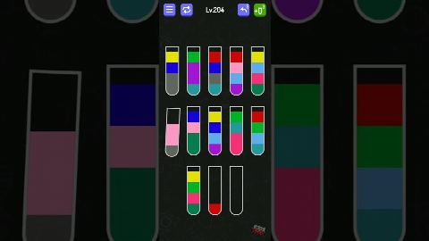 Water Sort - puzzle games – Level 201–210 gelöst