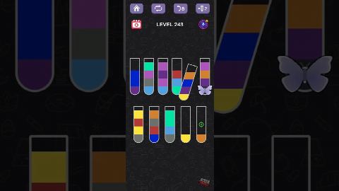 Water Sort Puzzle – Level 241–250 gelöst