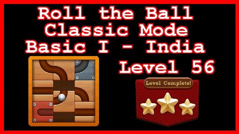 Roll the Ball India Level 56 (Classic - Basic I) - Lösung Solution Walkthrough