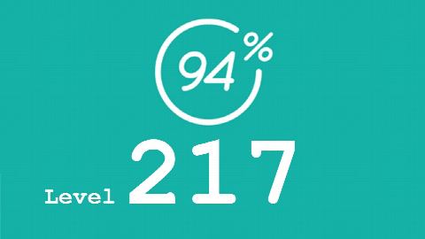 94 Prozent (94%) - Level 217 - Bild Mädchen - Lösung