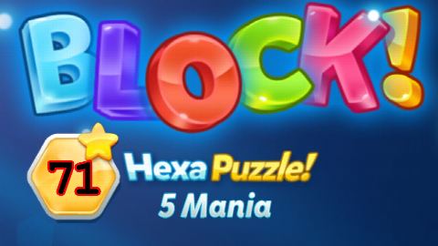 BLOCK! Hexa Puzzle! 5 Mania Level 71 (Basic) - Lösung Solution Walkthrough