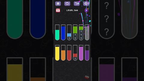 Water Sort Puzzle – Level 341–350 gelöst