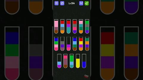 Water Sort - puzzle games – Level 581–590 gelöst