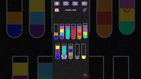 Water Sort Puzzle – Level 691–700 gelöst
