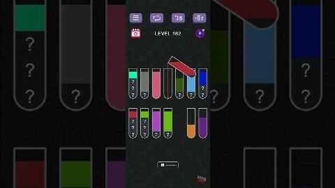Water Sort Puzzle Level 182 – answer video