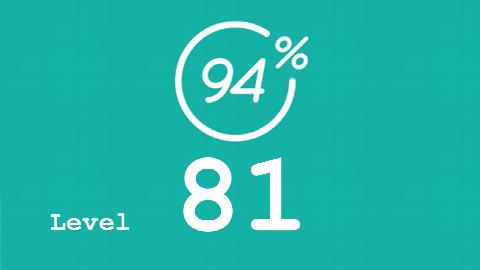 94 Prozent (94%) - Level 81 - Zahnarzt - Lösung