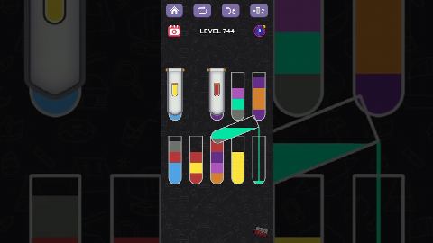Water Sort Puzzle – Level 741–750 gelöst