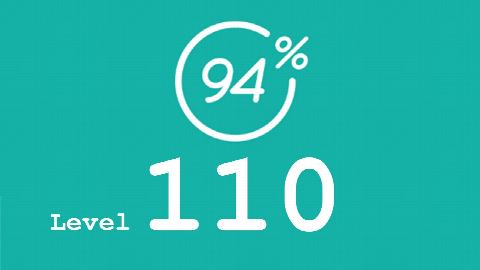 94 Prozent (94%) - Level 110 - Meerestiere - Lösung