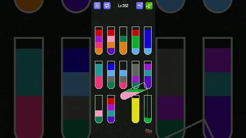 Water Sort - puzzle games – Level 351–360 gelöst