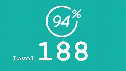 94 Prozent (94%) - Level 188 - Bild Boomerang - Lösung