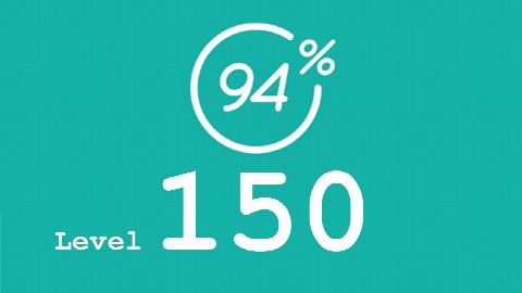 94 Prozent (94%) - Level 150 - Kunststroemungen - Lösung