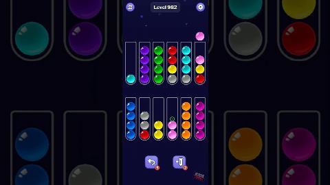 Ball Sort Puzzle – Level 981–990 gelöst