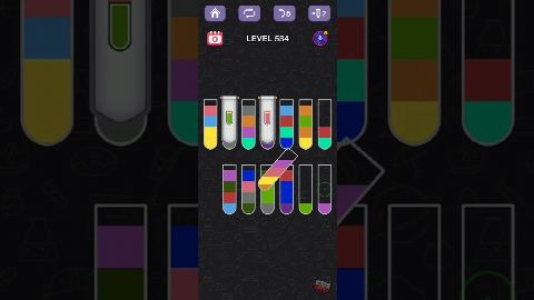 Water Sort Puzzle – Level 531–540 gelöst