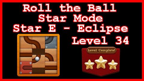 Roll the Ball Eclipse Level 34 (Star Mode - Star E) - Lösung Solution Walkthrough