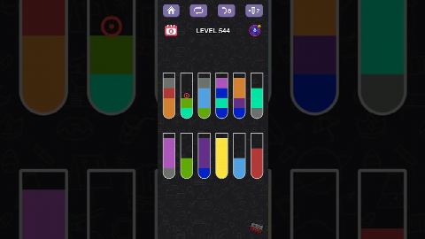 Water Sort Puzzle – Level 541–550 gelöst