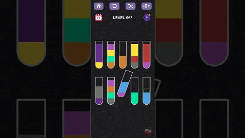 Water Sort Puzzle – Level 661–670 gelöst