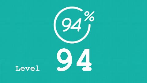 94 Prozent (94%) - Level 94 - Unnuetzes Geschenk - Lösung