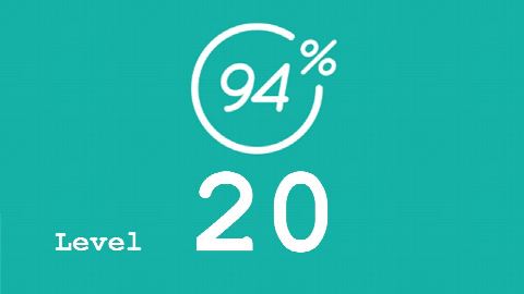 94 Prozent (94%) - Level 20 - Baby - Lösung