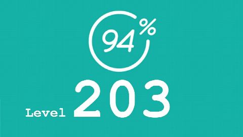 94 Prozent (94%) - Level 203 - Etwas, das du lieber alleine tust - Lösung