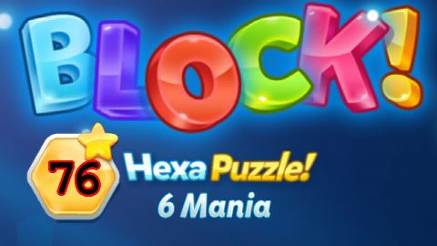 BLOCK! Hexa Puzzle! 6 Mania Level 76 (Basic) - Lösung Solution Walkthrough