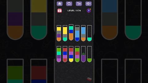 Water Sort Puzzle – Level 1171–1180 gelöst