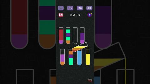 Water Sort Puzzle Level 22 – answer video