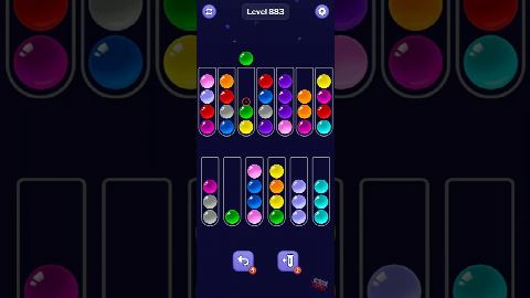 Ball Sort Puzzle – Level 881–890 gelöst