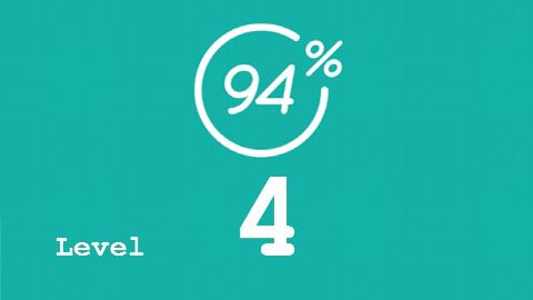 94 Prozent (94%) - Level 4 - Danach bin ich süchtig - Lösung