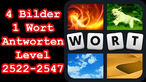 4 Bilder 1 Wort - Level 2522-2547 - Löse 7 Rätsel aus dem Bereich Essen & Trinken - Lösungen Antw